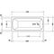 Duravit Whirlwanne QATEGO 170x75 m 1 RS Combi-System P weiß