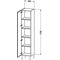 Duravit Hochschrank L-CUBE 400x363x1760mm Ans rechts weiß supermatt