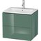 Duravit Waschtischunterbau L-CUBE 620x481x550mm taupe supermatt