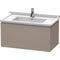 Duravit Waschtischunterbau L-CUBE 469x820x408mm taupe supermatt