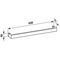 Laufen Handtuchhalter KARTELL 600x75x40mm smaragdgrün
