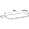 Laufen Ablage KARTELL für Waschtisch 460x200x15mm kristallklar