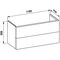 Laufen Waschtischunterbau KARTELL 600x1180x450mm 2 Schubladen schiefergrau