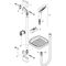 HG Brauseset CROMA SELECT E VARIO Unica´Croma Bsta 650mm weiß/chrom