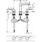HG 3-Loch-Waschtischarmatur METROPOL 110 DN 15 chrom