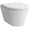 Laufen Wand-WC COMPACT KARTELL spülrandlos, Tiefspüler weiß