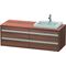 Duravit Waschtischunterbau KETHO 550x1400x496mm WT rechts nussbaum natur