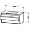 Duravit Waschtischunterbau KETHO 500x1000x496mm weiß hochglanz