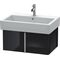 Duravit Waschtischunterbau VERO 431x650x298mm schwarz hochglanz