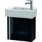 Duravit Waschtischunterbau VERO 211x450x428mm Ans re schwarz hochglanz