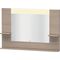 Duravit Spiegel VERO 142x1200x800mm, Beleuchtung pine silver