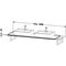 Duravit Konsole X-LARGE 550x800x24mm eiche dunkel gebürstet