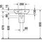 Duravit Handwaschbecken P3 Comforts m ÜL HLB 450x320mm 1 Hahnloch weiß WG