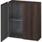 Duravit Halbhochschrank L-CUBE 700x243x800mm kastanie dunkel