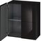 Duravit Halbhochschrank L-CUBE 700x363x800mm schwarz hochglanz