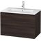 Duravit Waschtischunterbau L-CUBE 820x481x550mm kastanie dunkel