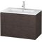 Duravit Waschtischunterbau L-CUBE 820x481x550mm eiche dunkel gebürstet