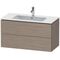 Duravit Waschtischunterbau L-CUBE 1020x481x550mm stone blue hochglanz