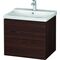 Duravit Waschtischunterbau L-CUBE 620x481x555mm nussbaum gebürstet