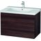 Duravit Waschtischunterbau L-CUBE 820x481x555mm kastanie dunkel