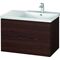 Duravit Waschtischunterbau L-CUBE 820x481x555mm nussbaum gebürstet
