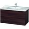 Duravit Waschtischunterbau L-CUBE 1020x481x555mm kastanie dunkel