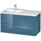 Duravit Waschtischunterbau L-CUBE 1020x481x555mm stone blue hochglanz