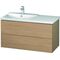 Duravit Waschtischunterbau L-CUBE 1020x481x555mm europäische eiche