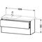 Duravit Waschtischunterbau L-CUBE 1220x481x555mm graphit matt