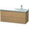 Duravit Waschtischunterbau L-CUBE 1220x481x555mm europäische eiche