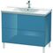 Duravit Waschtischunterbau L-CUBE 1020x481x709mm stone blue hochglanz