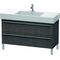Duravit Waschtischunterbau X-LARGE 1200x470x588mm eiche dunkel gebürstet