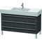 Duravit Waschtischunterbau X-LARGE 1200x470x588mm eiche dunkel gebürstet