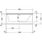Duravit Rechteck-Whirlwanne P3 Comforts 133 l 160x70 we 1 RS re Combi-System P