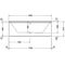 Duravit Rechteck-Whirlwanne P3 Comforts 186 l 180x80 we 2 RS Combi-System P
