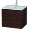 Duravit Waschtischunterbau L-CUBE 620x481x550mm nussbaum gebürstet