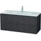 Duravit Waschtischunterbau L-CUBE 1220x481x550mm eiche dunkel gebürstet