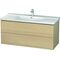 Duravit Waschtischunterbau L-CUBE 1220x481x555mm mediterrane eiche