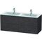 Duravit Waschtischunterbau L-CUBE 1290x481x550mm eiche dunkel gebürstet