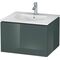 Duravit Waschtischunterbau L-CUBE 514x620x400mm dolomiti grey hochglanz