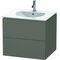 Duravit Waschtischunterbau L-CUBE 514x620x550mm flannel grey seidenmatt