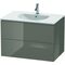 Duravit Waschtischunterbau L-CUBE 534x820x550mm flannel grey hochglanz