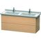 Duravit Waschtischunterbau L-CUBE 469x1220x558mm eiche gebürstet
