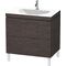 Duravit Möbelwaschtisch DARLING NEW 800x540mm o ÜL 1 HL Ei dunkel gebürstet