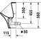 Duravit Urinal DURASTYLE DRY 300x340mm wasserlos o Fliege HG weiß