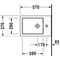 Duravit Wand-Bidet VERO AIR m ÜL HLB 370x570mm 1 Hahnloch weiß WG
