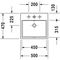 Duravit Aufsatzbecken VERO AIR m ÜL HLB geschli 500x470mm o HL weiß