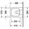 Duravit WWC DURASTYLE COMPACT RIMLESS tief, 370x480mm HygieneGlaze weiß