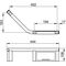 Keuco Haltegriff PLAN 135° re Alu sil-elo sw