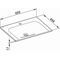 Keuco Keramik-Waschtisch X-LINE 655x17x494mm m 1L-Boh we